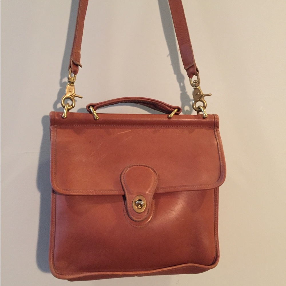 •Coach• Vintage Willis Bag in British Tan - Picture 2 of 8