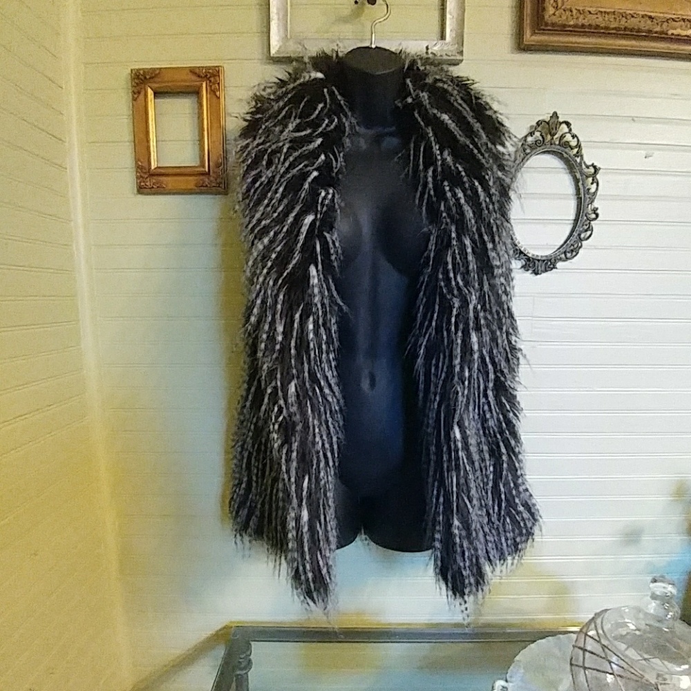 Faux fur vest