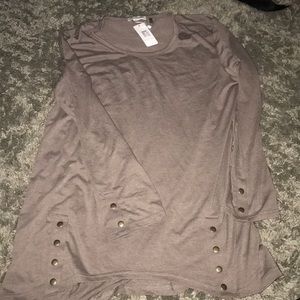 Brown long sleeve shirt with bottoms