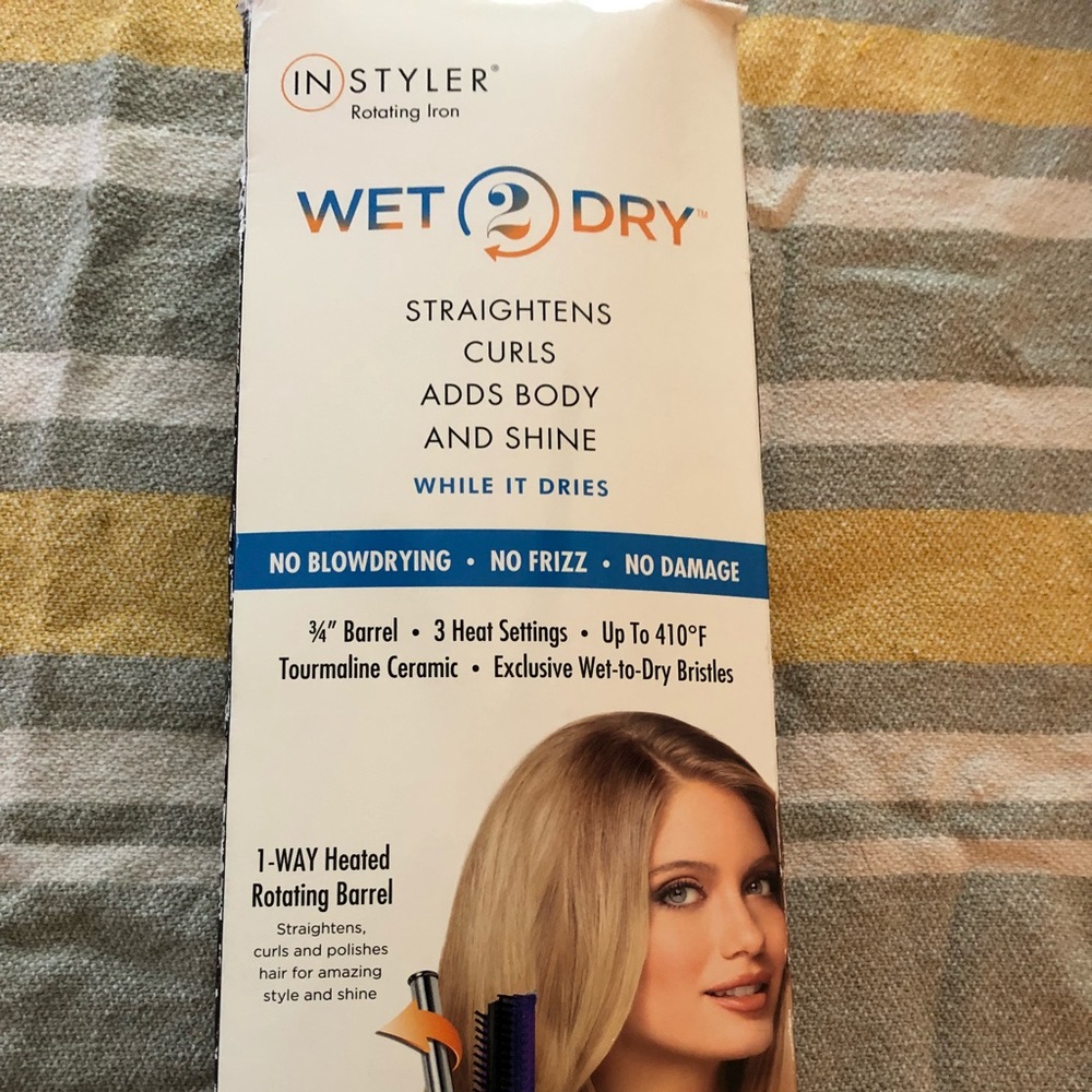 Instyler wet to dry hair straightener