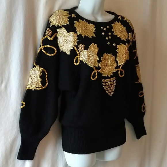 Silk Angora 80s Dolman Sleeve Sweater S - EUC - Picture 3 of 6