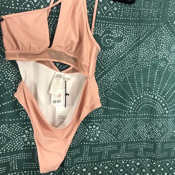 Somedays Lovin pink 1 shoulder bikini bathing suit - Picture 6 of 8