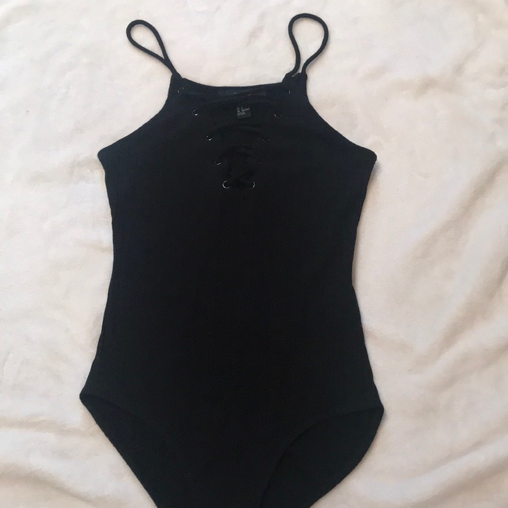 Forever 21 Lace-up Bodysuit