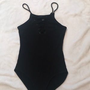 Forever 21 Lace-up Bodysuit