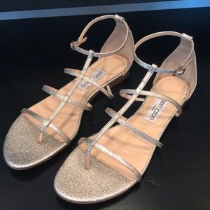 Jimmy Choo Gold Flat sandals size 40.5
