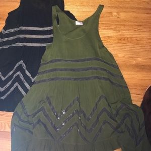 Olive green free People tank
