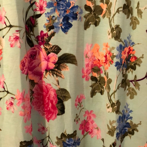 Mint floral wrap maxi dress - Picture 5 of 6