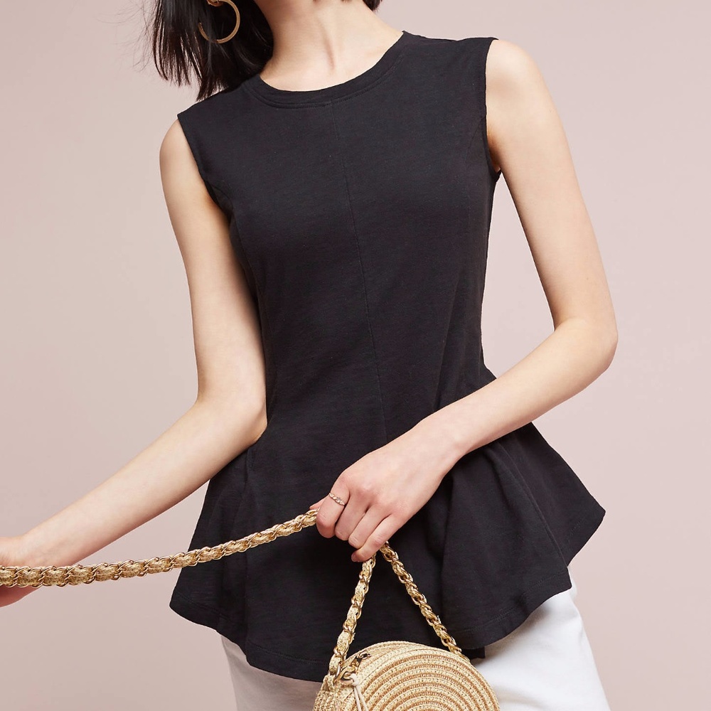 Eri + Ali Evie Peplum Top Anthropologie