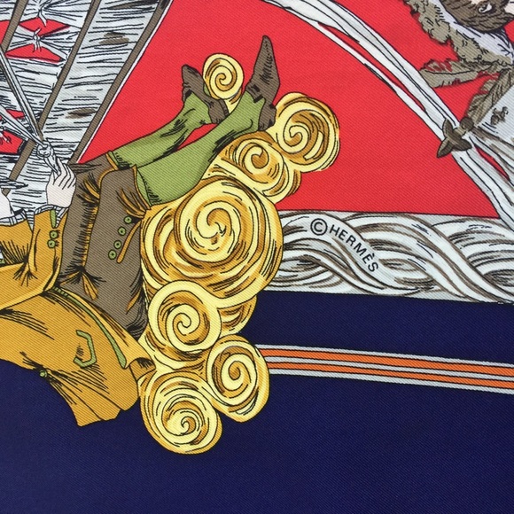 SOLD Hermes "Au Fil de la Soie" Silk Scarf - Picture 3 of 8