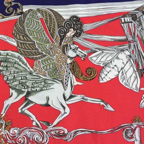 SOLD Hermes "Au Fil de la Soie" Silk Scarf - Picture 5 of 8