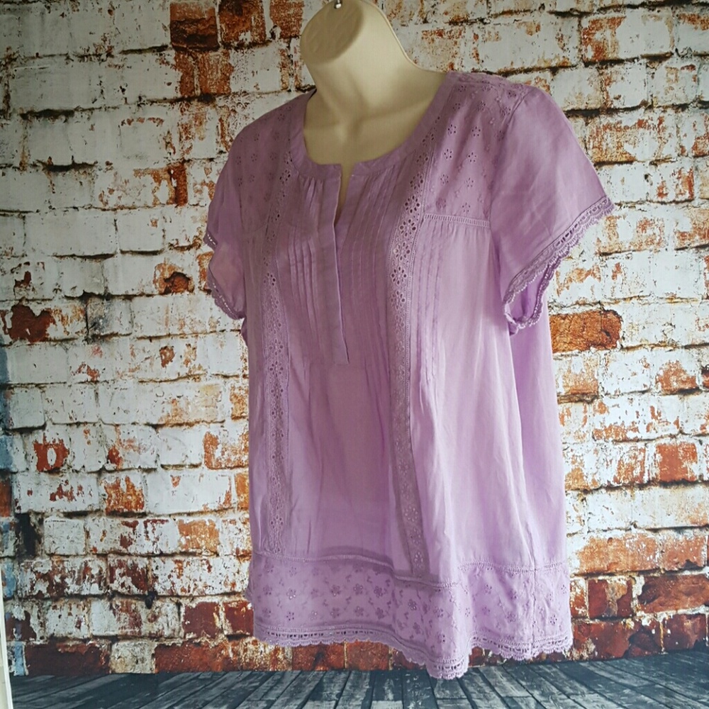 Light purple cotton top