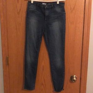 Dark wash skinny jeans