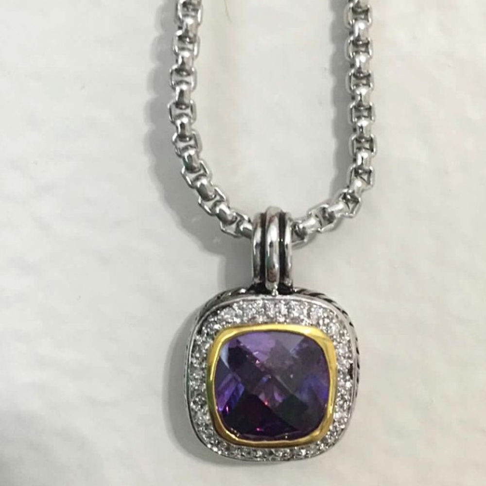 7083 Amethyst CZ Necklace