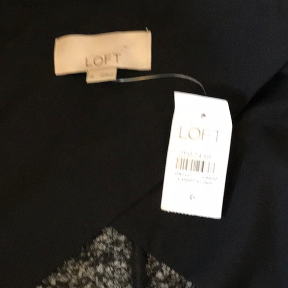 Ann Taylor Loft gray tweed jacket NWT size 6 - Picture 3 of 4