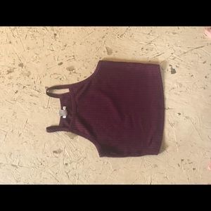 Maroon crop top