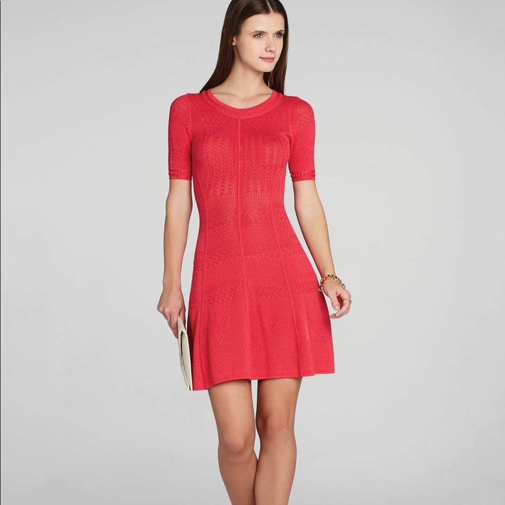BCBG Maxazria Red Lace Dress