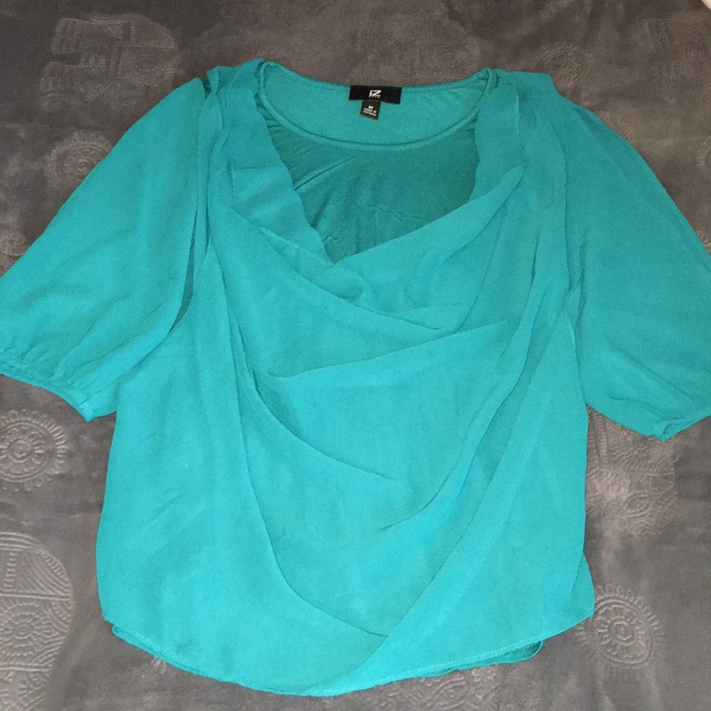 iZ Byer teal blouse