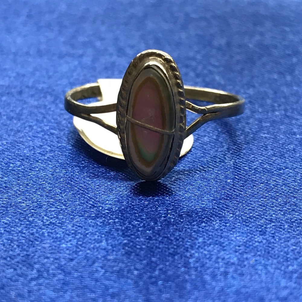 Sterling Silver Antique Abalone Shell - image 2