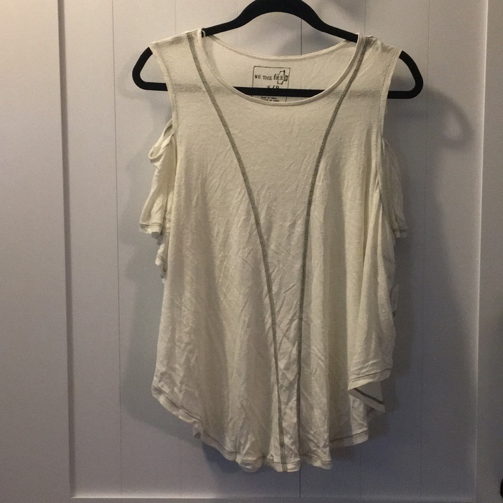 NWT Free People cold shoulder tee
