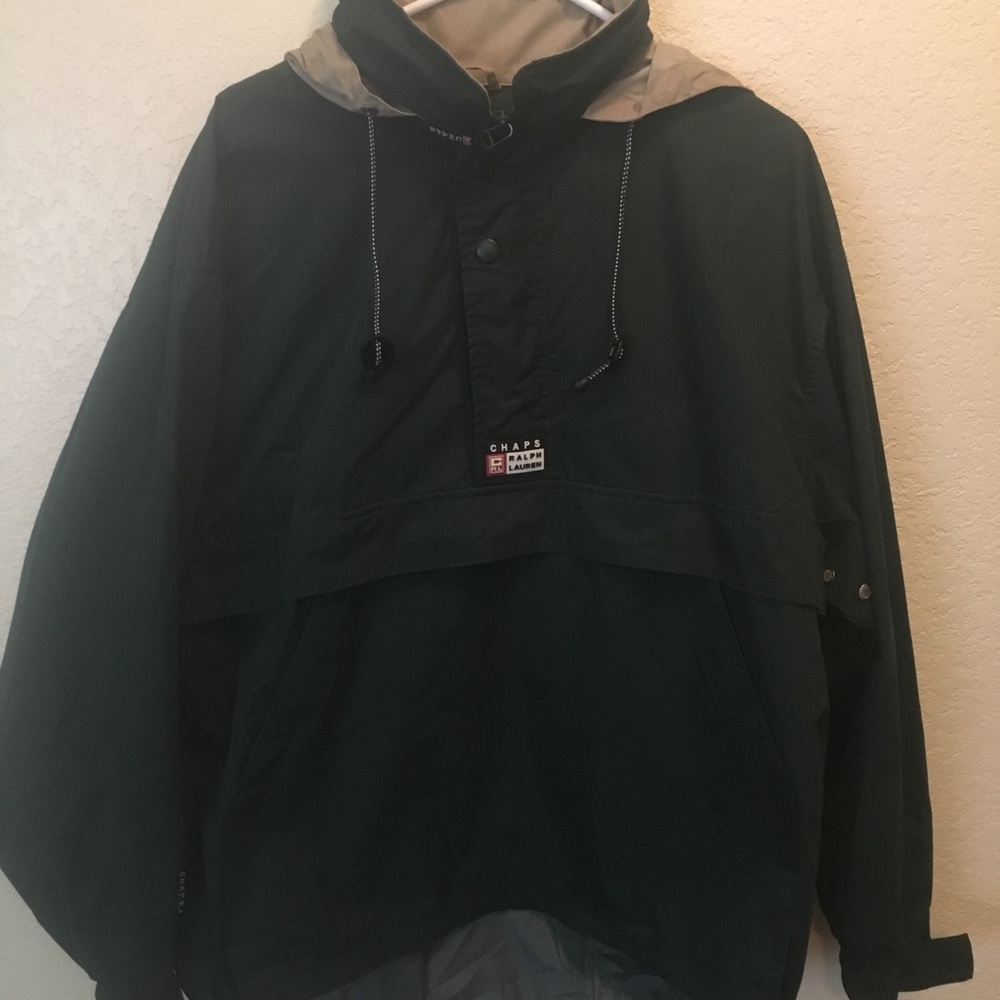 “VINTAGE” CHAPS RALPH LAUREN  GREEN/TAN