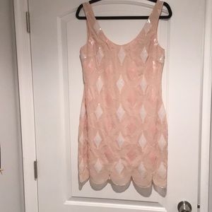 Arc and Co sequin scalloped dress size M
