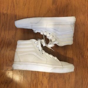 Women’s White Hightop Vans
