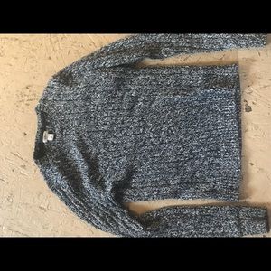Grey and black, LLbean sweater