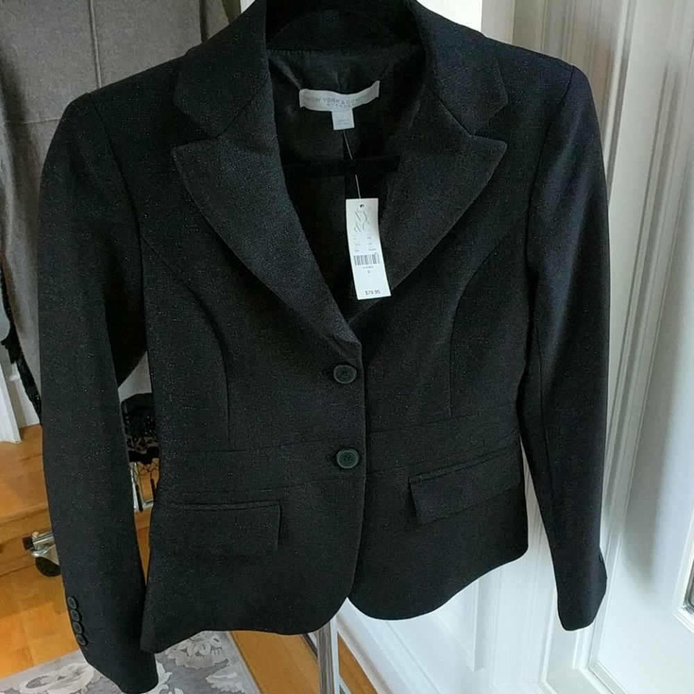 NY& Company Shimmery black blazer