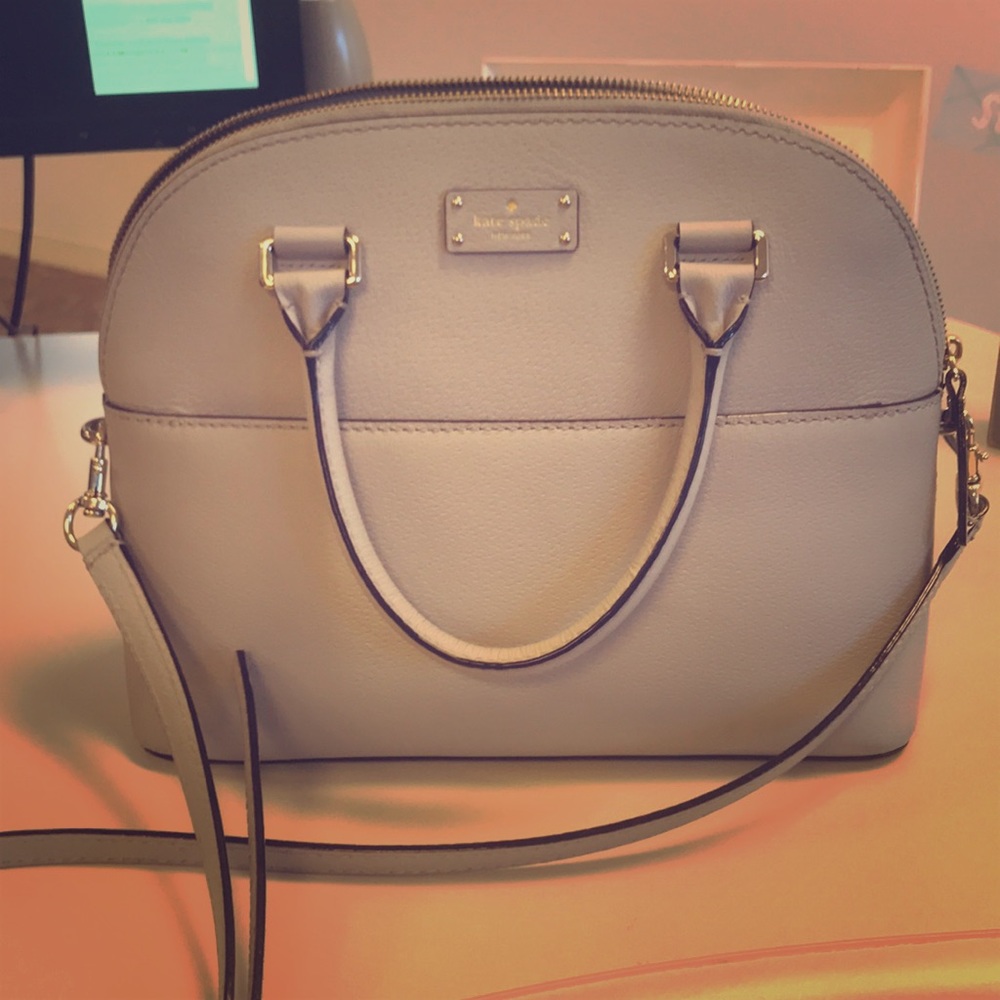 Kate Spade Light Grey Hand/Crossbody Bag