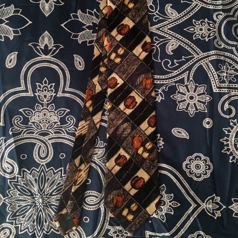 Ermenegildo Zegna Floral Silk Tie