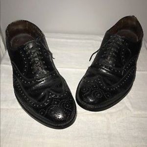 Allen Edmund Wingtip Oxfords Black 9D