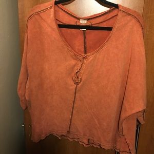 Distressed free people top