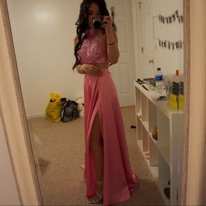 Two piece homecoming/prom dress