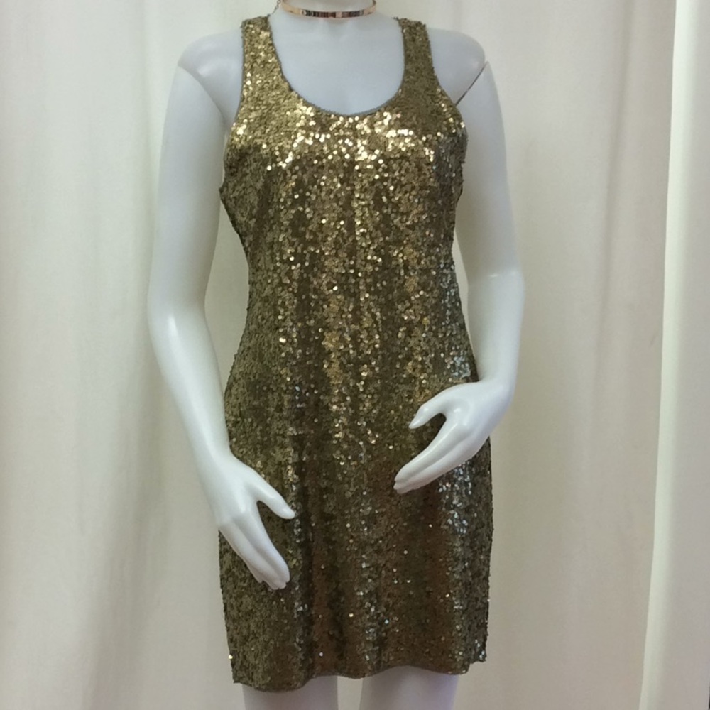 Alice + Olivia Green Sequin Mini Dress