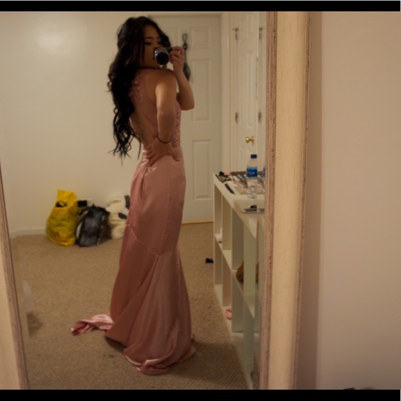 Halter mermaid style prom dress - Picture 2 of 3