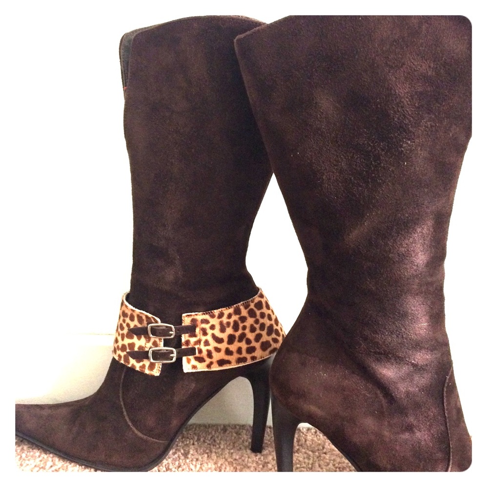 Italian suede brown boots