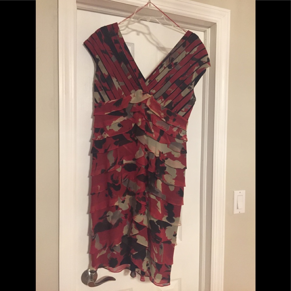 Adriana Pappell multi colored dress