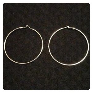 Silver Hoop Earrings