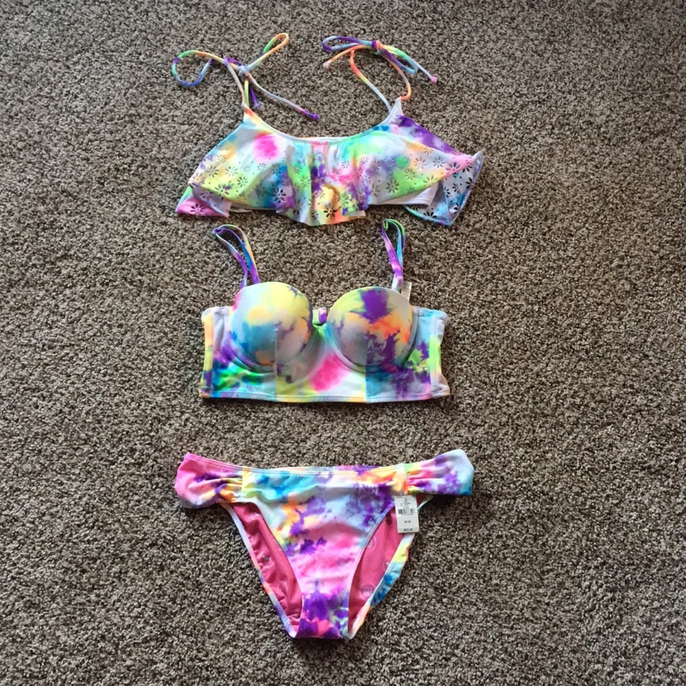 Victoria’s Secret Tie dye bathing suit bundle! 