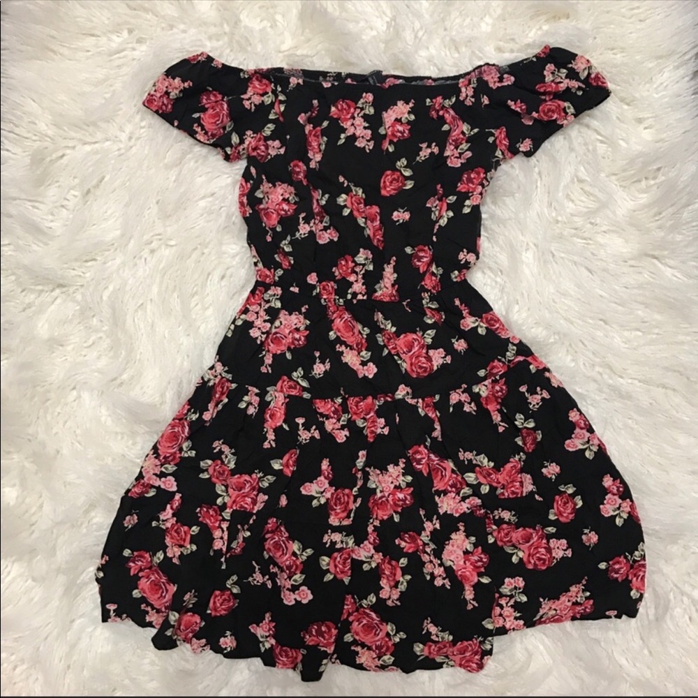Forever 21 off shoulder floral dress