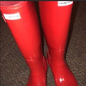 Red Hunter Boots