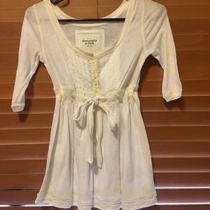 Abercrombie and Fitch cream top