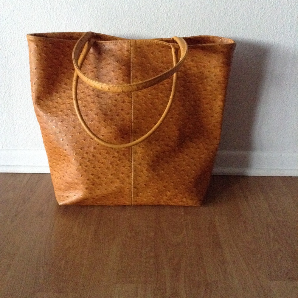 Brown yellow handbag