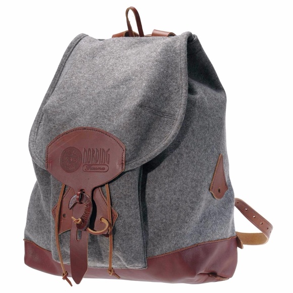 Nording Fauna Handbags - NORDING FAUNA Handmade wool and leather backpack
