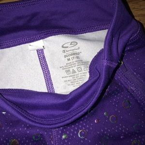 Girls Purple Champion Leggings
