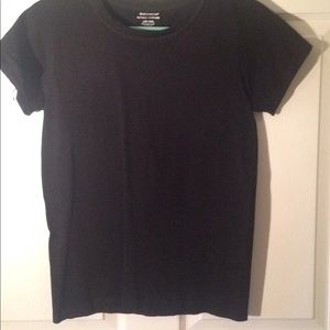 Worthington seamless black short sleeve tee, large