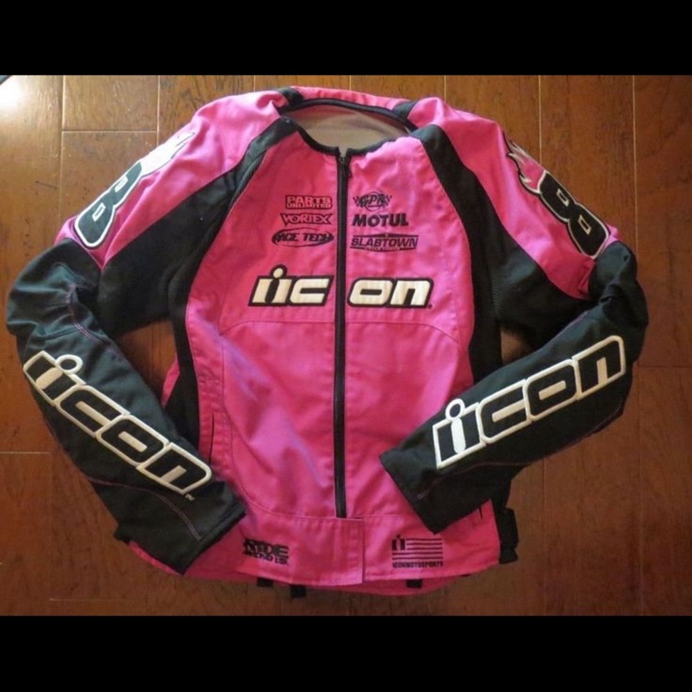 Icon Pink Motorsports Jacket