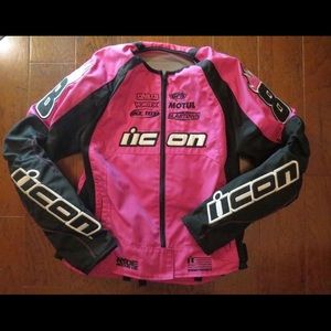 Icon Pink Motorsports Jacket