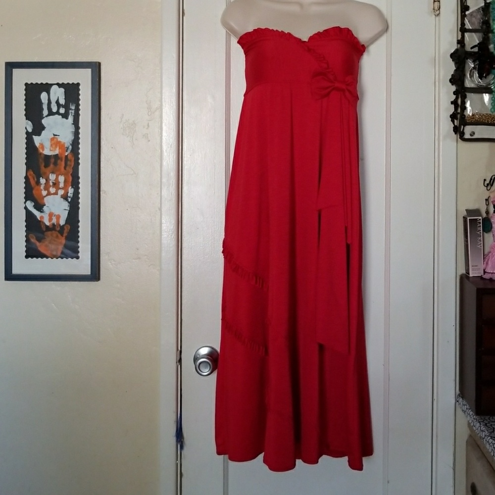 Betsey Johnson swim cover up maxi dress