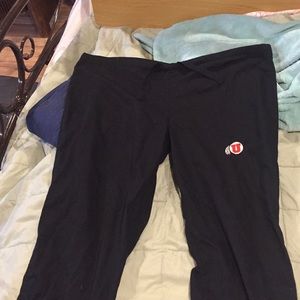 University of Utah black scrub pants